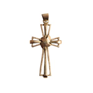Gold cross pendant (585)