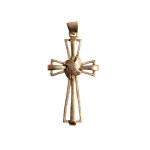 Gold cross pendant (585)
