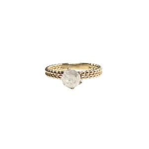 Bague en or (14k) avec diamant