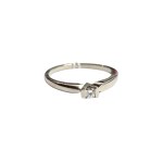 Diamond ring in white gold (585)