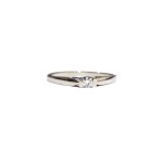 Diamond ring in white gold (585)