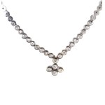 Gold necklace with diamonds (750)