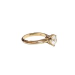 Anello d'oro con diamante (585)
