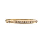 Gold bracelet with diamonds (750)