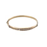 Gold bracelet with diamonds (750)