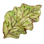 Oak leaf brooch (24 k gold), unique, Romana Bielecka