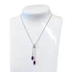 Swarovski double pendant necklace