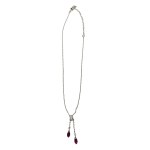 Swarovski double pendant necklace