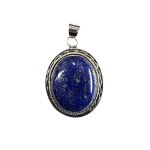 Silver pendant with lapis lazuli (925)