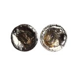 Vintage clips with green eyelet