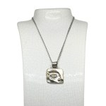 Artistic face necklace