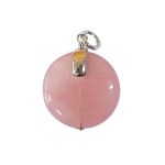 Pink quartz pendant
