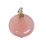Pink quartz pendant
