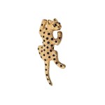 Gold-plated cheetah brooch