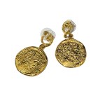 Gold-plated Roman-style earrings