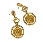 Gold-plated Roman-style earrings