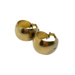 Gold-plated vintage circle clips