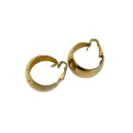 Gold-plated vintage circle clips