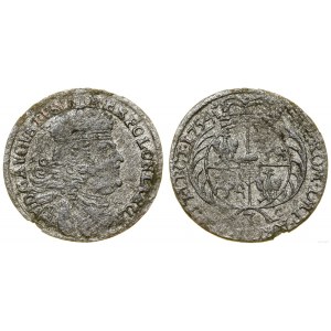 Polska, trojak, 1754 EC, Lipsk