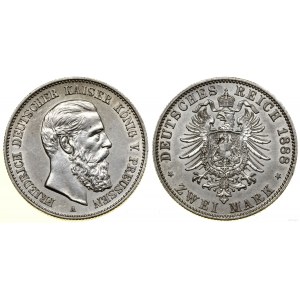Niemcy, 2 marki, 1888 A, Berlin