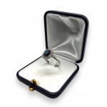 Platinum ring with 1.50ct sapphire