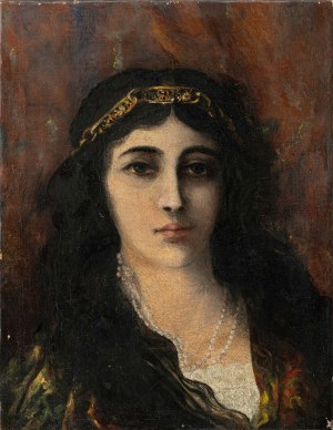 Wacław KONIUSZKO (1854-1900), Portret młodej Żydówki;