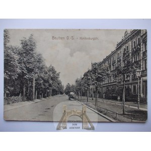 Bytom, Beuthen, ulica Hindenburga, ok. 1920