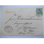 Nysa, Neisse, Dworcowa Street, 1902