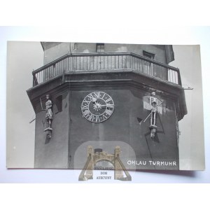Oława, Ohlau, vežové hodiny, asi 1935