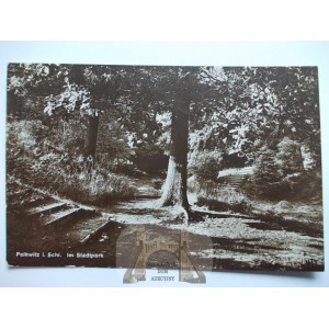 Polkowice, Polkwitz, city park, circa 1930.