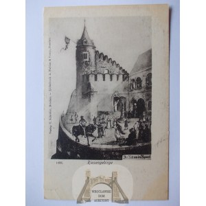 Sobieszów, Hermsdorf, Chojnik castle, the legend of Kunegunda, ca. 1900.