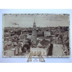 Zielona Góra, Grunberg, panorama, panorama, 1913