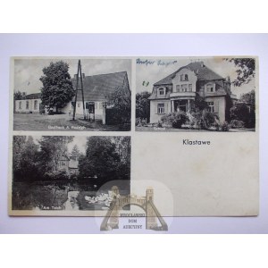 Chlastawa k. Zbąszynek, pałac, gospoda, ok. 1940