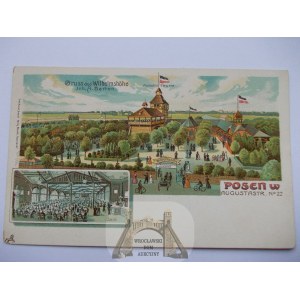 Poznań, Posen, restauracja Wilhelmshohe, ok. 1900