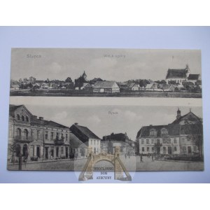 Słupca, panorama, place du marché, vers 1915