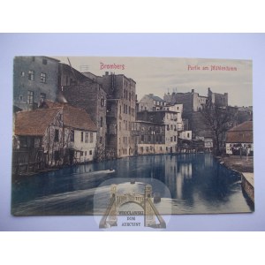 Bydgoszcz, Bromberg, Muhlendamm, ok. 1910