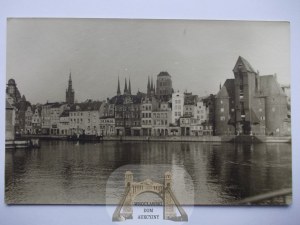 Danzig, Danzig, panorama, Motlawa River, 1943