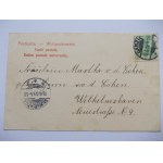 Gdańsk, Danzig, pomnik Wilhelma, Wały Jagielońskie, wyd. Trenkler 1904