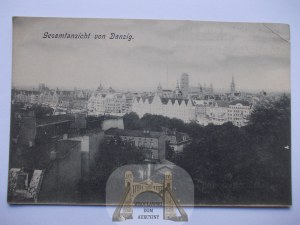 Danzig, Danzig, panorama, ca. 1910