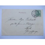 Ełk, Lyck, Rynek, 3 widoki, 1902