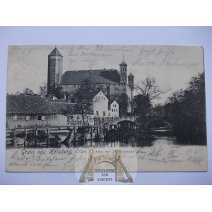 Lidzbark Warmiński, Heilsberg, zamek, most , 1905