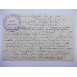 Warsaw, funeral of staff doctor, carriage-carriage, buildings, 1916