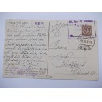 Warschau, Deutsches Kasino, Stempel Ząbki, 1918
