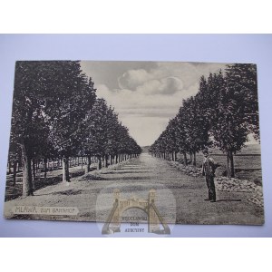Mlawa, avenue de la gare, 1915