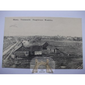 Mlawa, panorama from Warsaw, 1915