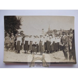 Białystok, zlot T.G. Sokół, kobiety, fotografia, ok. 1925
