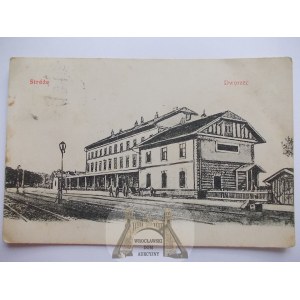Stróże, gare ferroviaire, vers 1910