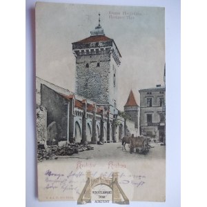 Cracovia, Porta Floriańska, carrozza 1902