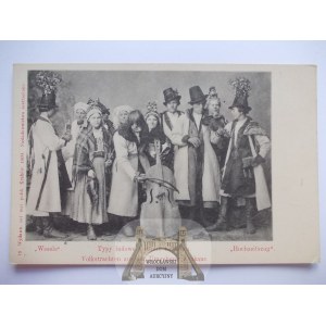 Cracow, folk types, wedding, ca. 1900