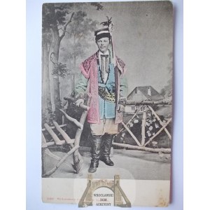 Kraków, typy ludowe, krakowiak, ok. 1900